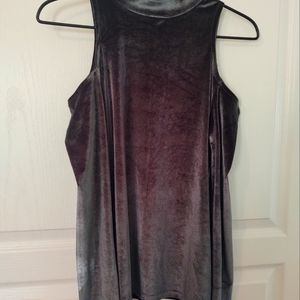 Gorgeous deep green velour top